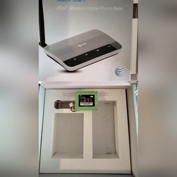 AT&T Wireless Home Phone Base Station ZTE WF720 Unit + Battery - TESTED - Picture 2 of 4